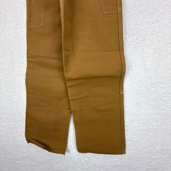 Vintage Carhartt R01 Brown Duck Canvas Bib Overalls 24x32 Mens Workwear